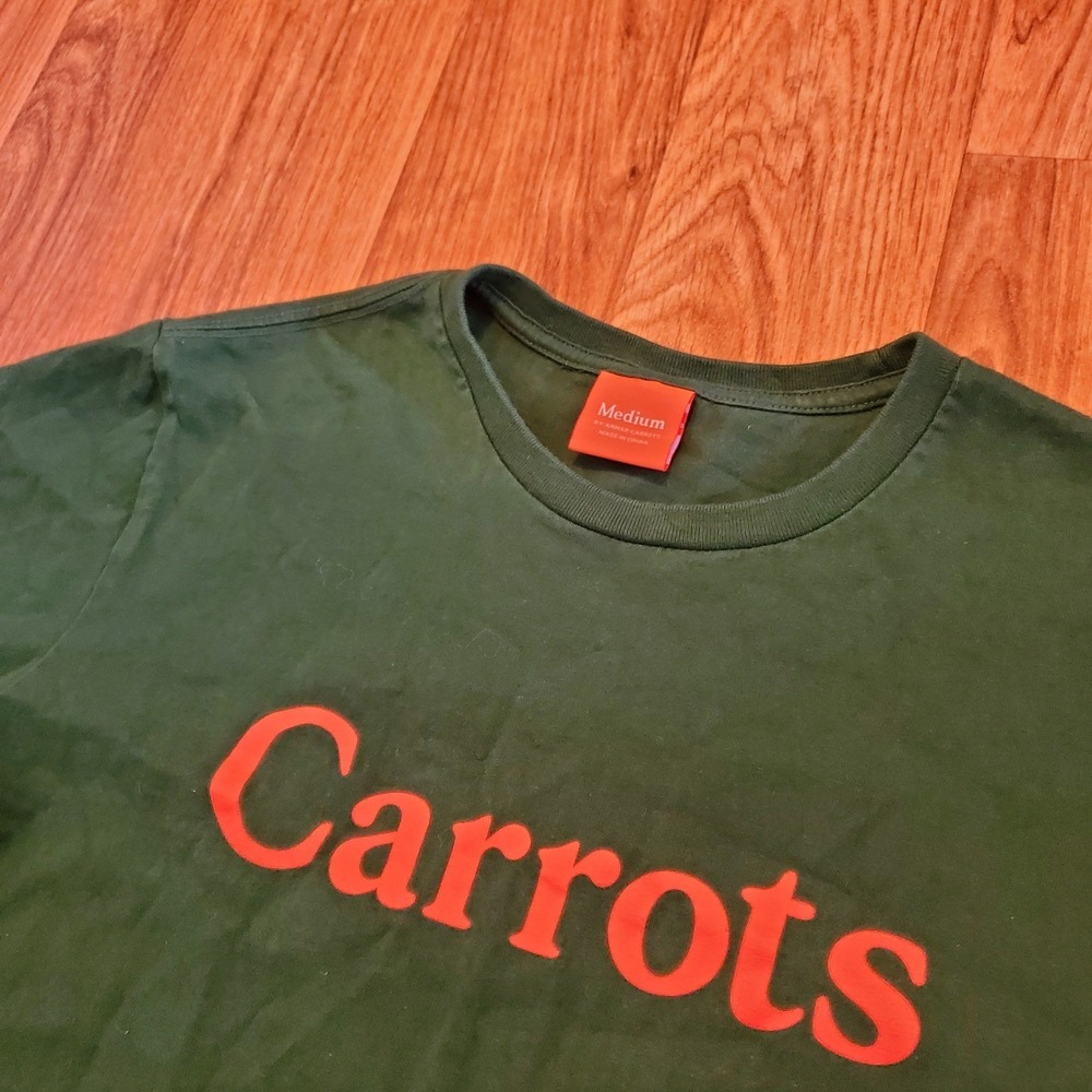 Carrots Shirt by Anwar Carrots Men Medium Green Orange Streetwear Hip Hop
